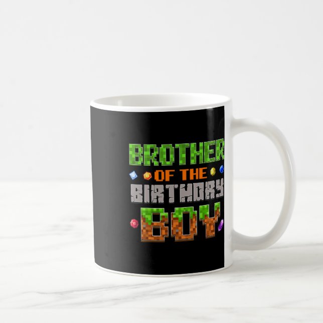 Mug Brother Of The Birthday Boy Party Video Gamer Pixe (Droite)