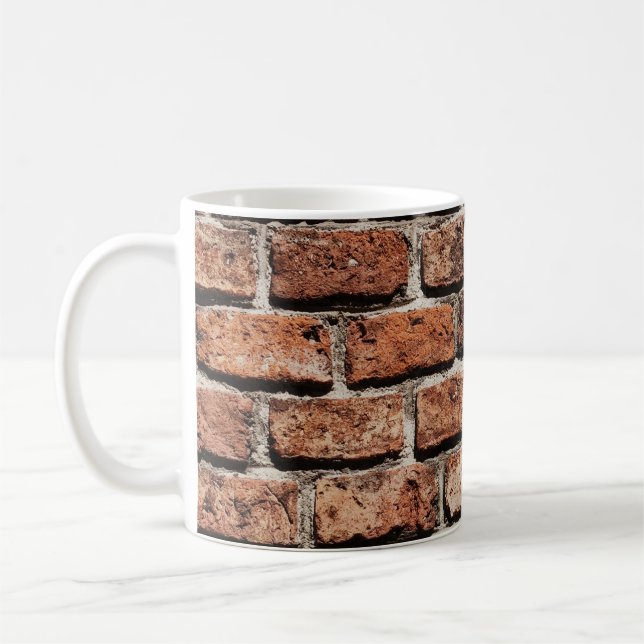 Mug Brown brick wall on daylight (Gauche)