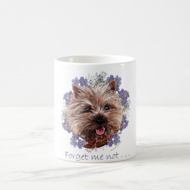 Mug Brown Cairn Terrier Oubliez-moi-ne-pas (Centre)