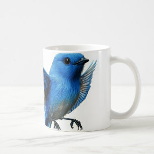 Mug Bruant indigo, un petit oiseau chanteur migrateur