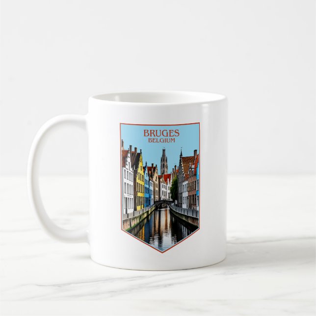 Mug Bruges Belgique Europe (Gauche)