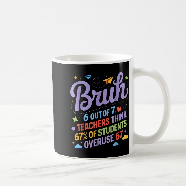 Mug Bruh 6 Out Of 7 Teachers Think 67% Of Students Ove (Droite)