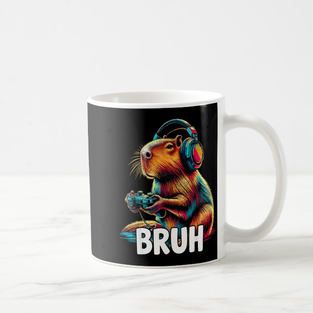 Mug Bruh Capybaras Funny Video Games Capybara  (Droite)