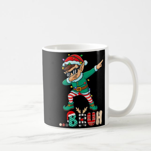 Mug Bruh Dabbing Elf Funny Kids Boys Mens Christmas Ma (Droite)