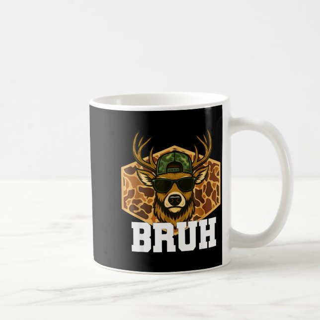 Mug Bruh Deer Funny Deer Hunting Camo Hat Youth Teens  (Droite)