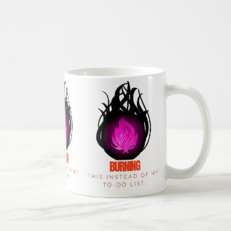 Mug Brûler ceci au lieu de ma liste de tâches