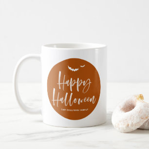 Mug Brûler Orange Joyeux Halloween Brush Letters