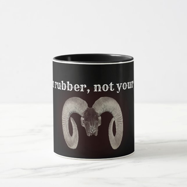 Mug Brûlez du caoutchouc pas votre âme. Personnalisé (Centre)
