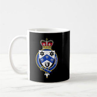 Mug Brûlure d'armoiries de la famille Crest