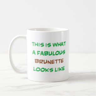 Mug brunette fabuleuse