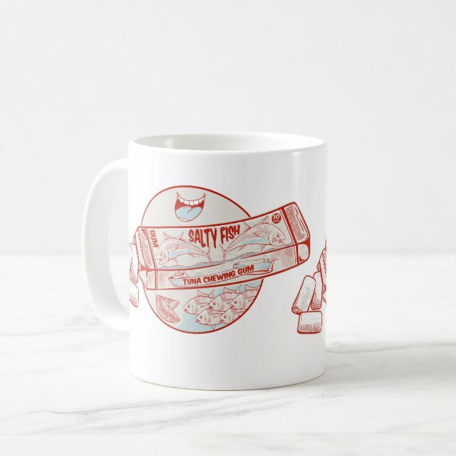 Mug Bubble gomme drôle thon saveur de poisson (Devant gauche)