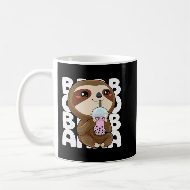 Mug Bubble Tea Sloth Boba Tea Anime Kawaii Milk Tea Dr (Gauche)