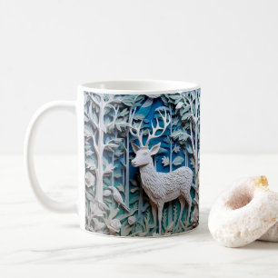 Mug Buck blanc cerf imprimé 3D