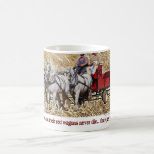 Mug Buckboard de chariot de ferme de cheval de trait