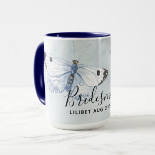 Mug BUDGET Bridesmaid Parti de mariage Dons BUTTERFLIT