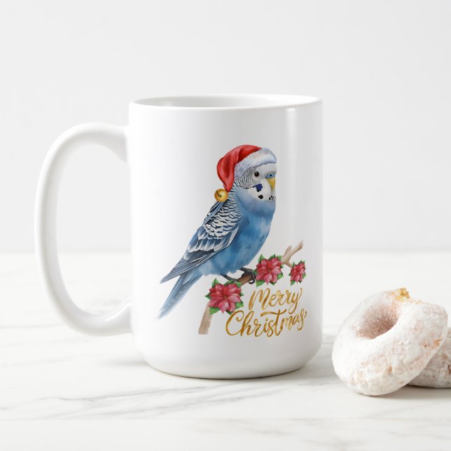 Mug Budgie Christmas (Avec donut)