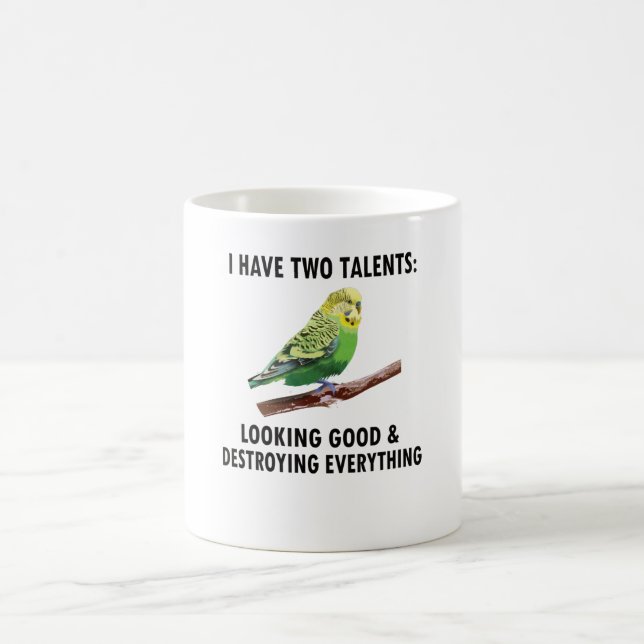 Mug Budgie Owner Budgie Lover Parakeet Bird Budgerigar (Centre)