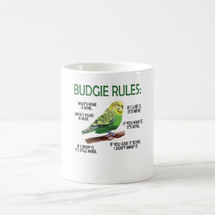 Mug Budgie Propriétaire Budgie Lover Parakeet Bird Bu