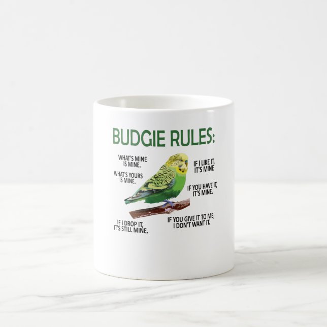 Mug Budgie Propriétaire Budgie Lover Parakeet Bird Bud (Centre)