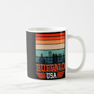 Mug Buffalo New York États-Unis Rétro Vintage Coucher