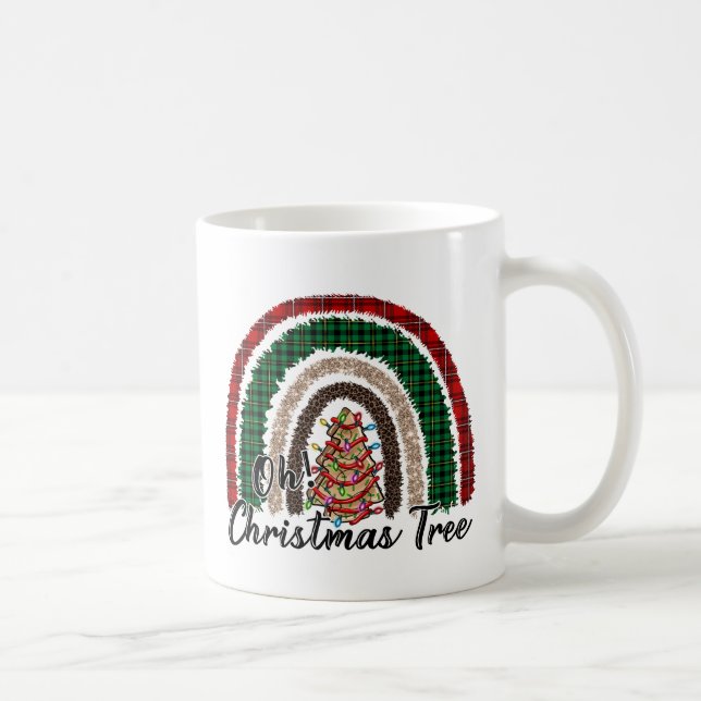 Mug Buffalo Plaid & Empreinte de léopard Rainbow (2) (Droite)
