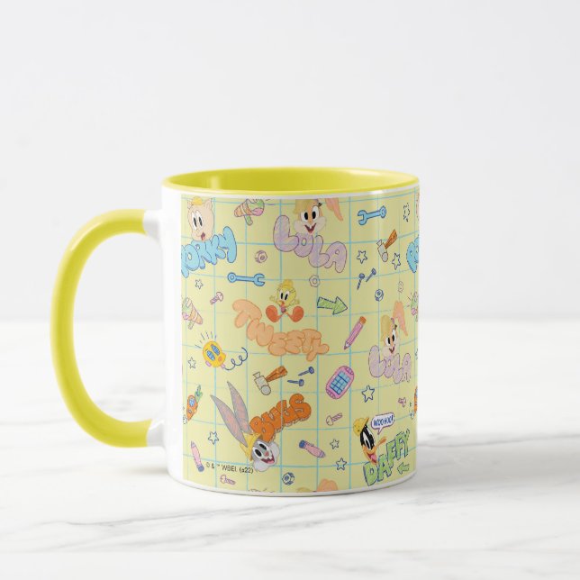 Mug BUGS BUNNY BUILDERS™| Motif de croquis de personna (Gauche)