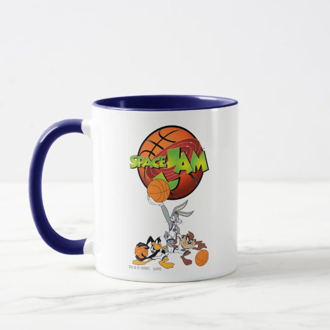 Mug BUGS BUNNY™, DAFFY DUCK™, & TAZ™ SPACE JAM™ logo (Gauche)