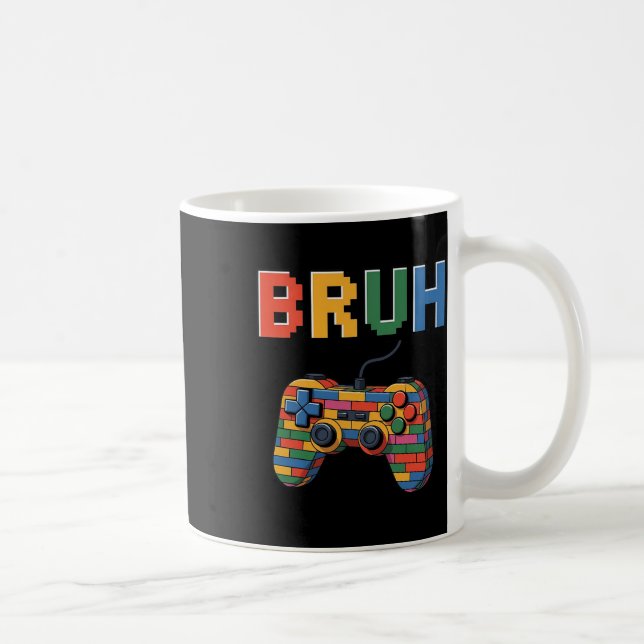 Mug Building Blocks Bruh Gaming Gamer Boys Brick Maste (Droite)