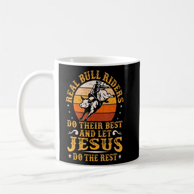 Mug Bull Rider Outfit Western Rodeo Party Correspondan (Gauche)