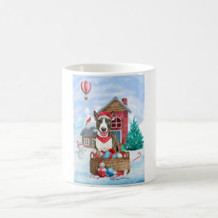 Mug Bull Terrier Chien dans la neige Maison de Chien d