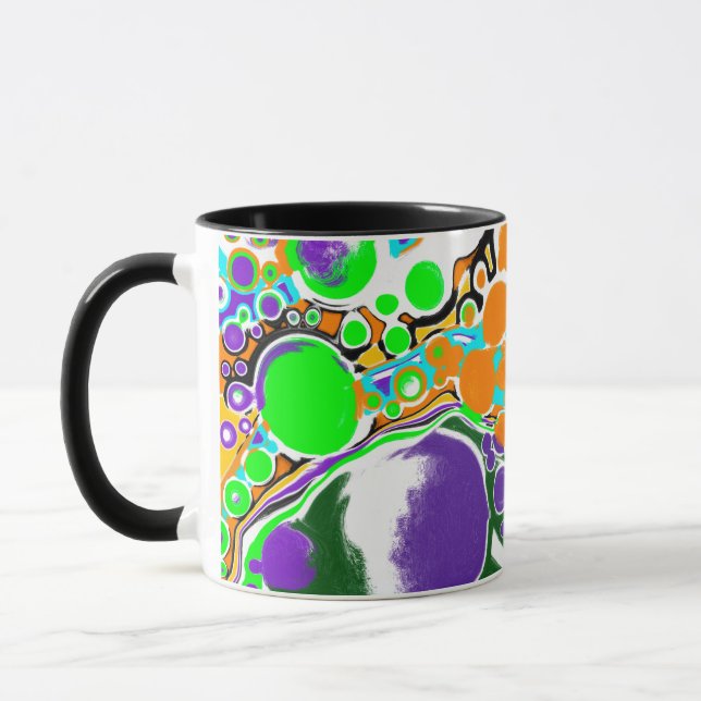 Mug Bulles Abstraites colorées (Gauche)