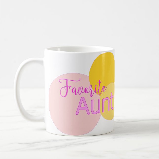Mug Bulles colorées de la tante préférée (Gauche)