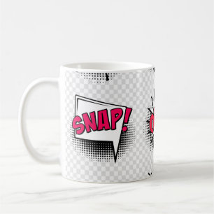 Mug Bulles de discours comiques avec ombre et texte mi