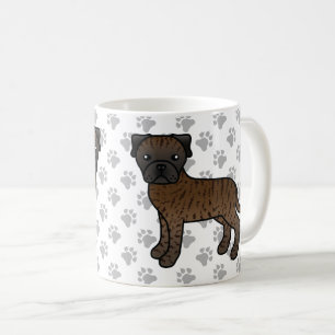 Mug Bullmastiff bringé Chien de dessin animé mignon