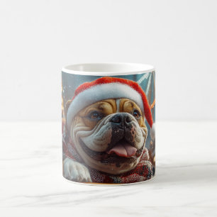 Mug Bullmastiff Chien Montagnes Russes Noël 