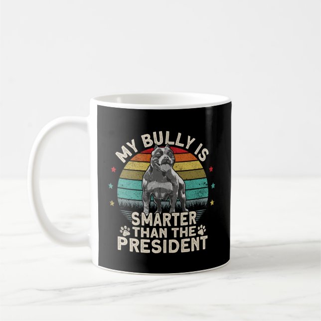 Mug Bully Xl Pitbull Smer Que Le Président Américain (Gauche)