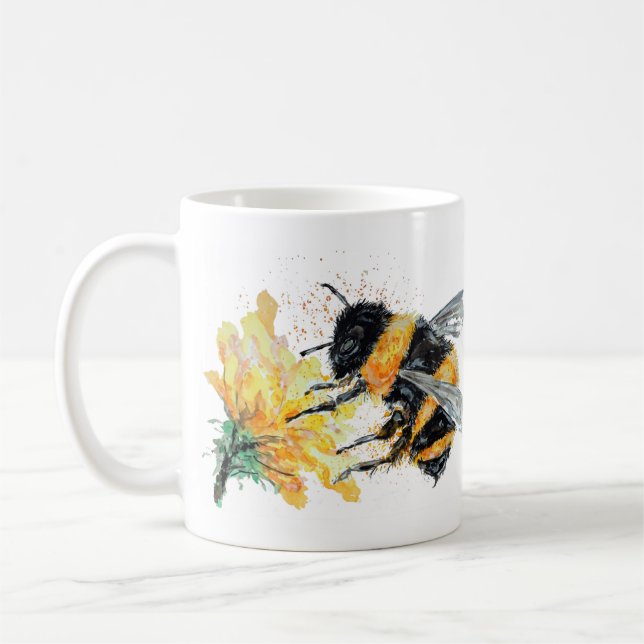 Mug Bumble Bee ramassant du pollen (Gauche)