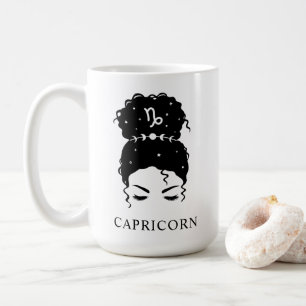 Mug Bun désordre personnalisé updo zodiac Capricorn Ca