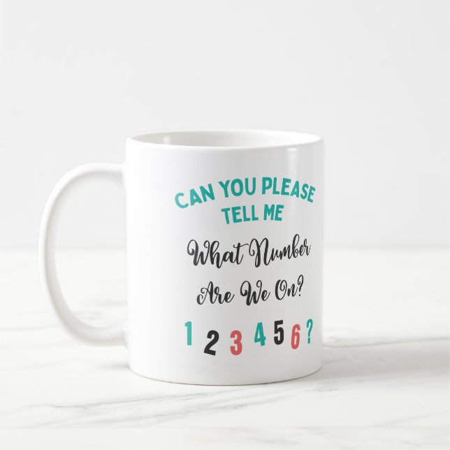 Mug Bunco Player Funny Quel Nombre Sommes-Nous Sur ? G (Gauche)
