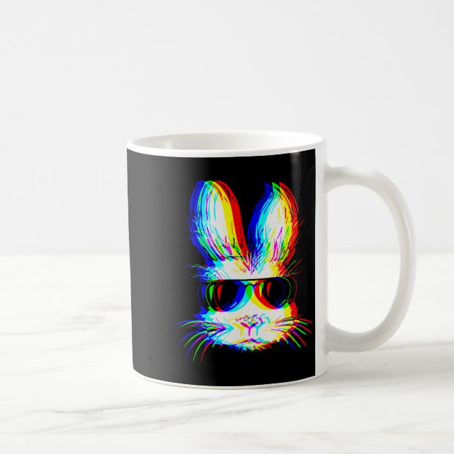 Mug Bunny Trippy Varwave Easter Techno Rave Edm Music  (Droite)