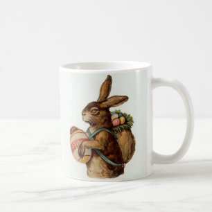 Mug Bunny vintage de Pâques avec oeufs