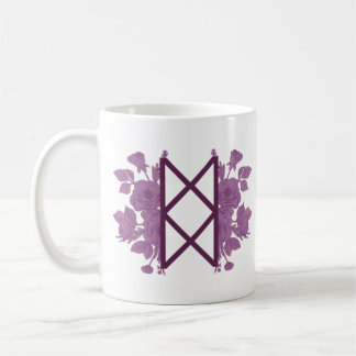 Mug Bureau de Balance floral - Rouge