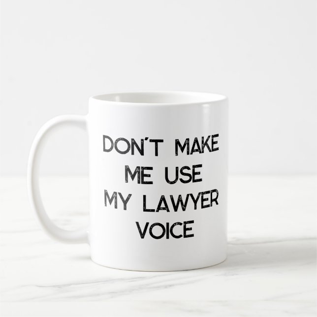 Mug Bureau de l'avocat Boug cadeau Drôle Citation Slog (Gauche)
