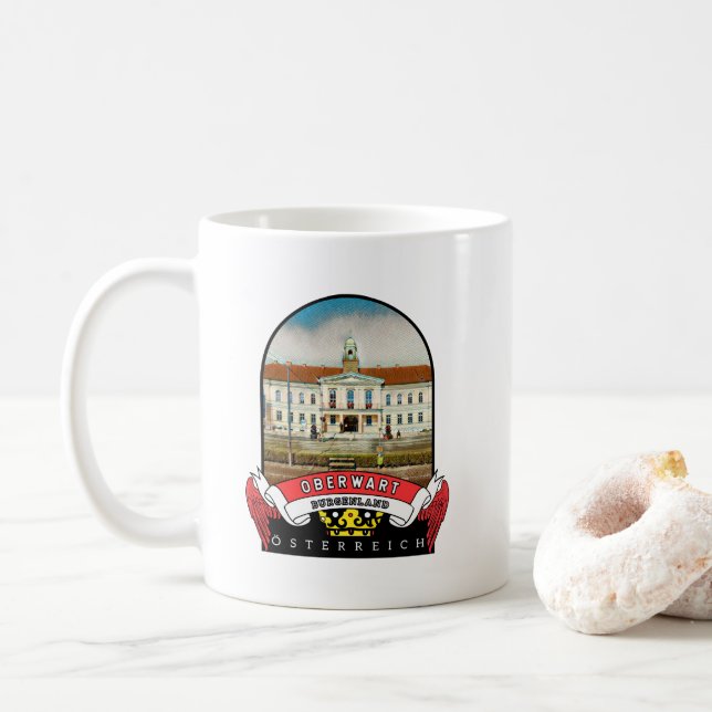 Mug Burgenland Oberwart Österreich Souvenir (Avec donut)