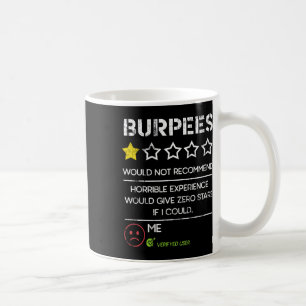 Mug Burpees Ne Recommanderaient Pas Zéro Étoile Drôle
