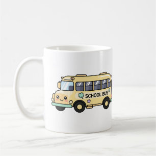 Mug Bus Scolaire Jaune Kawaii Cadeau d'Appréciation po