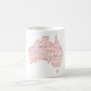 Mug Busfire Special Edition Aussie Slang Map