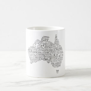 Mug Busfire Special Edition Aussie Slang Map