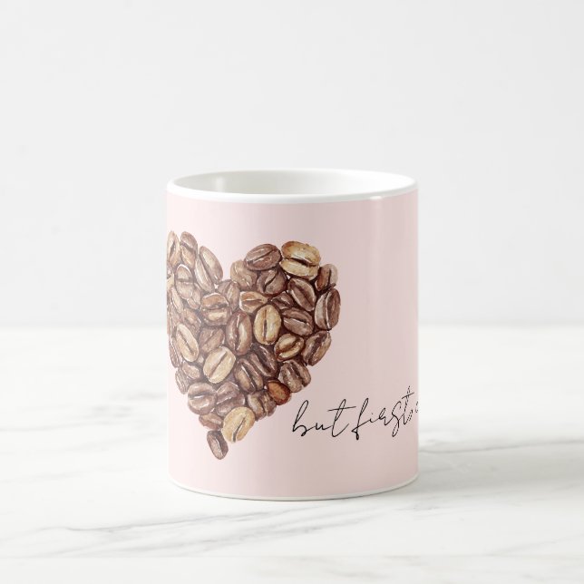 Mug But First, Coffee Beans Heart  (Centre)