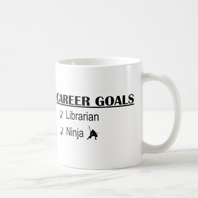 Mug Buts de carrière de Ninja - bibliothécaire (Droite)
